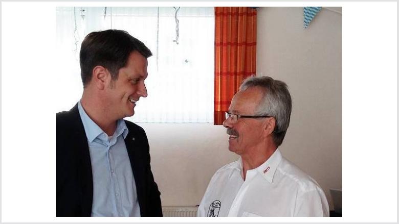 Björn Franken im Gespräch mit Heribert Schäfer, Vors. Germania Birkenfeld